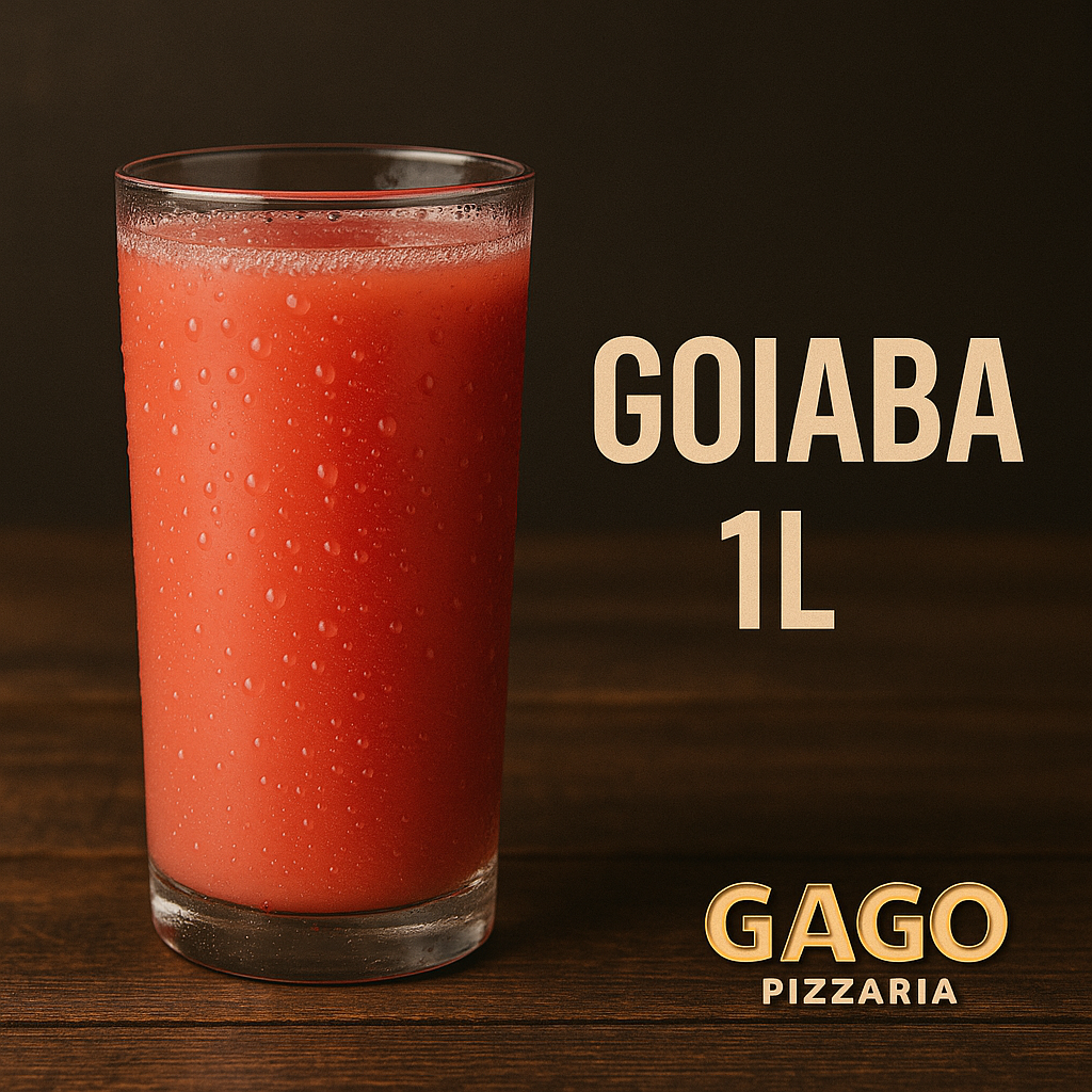 Suco de Goiaba 1 litro da Gago Pizzaria em Osasco São Paulo — bebida gelada e saborosa para acompanhar pizzas