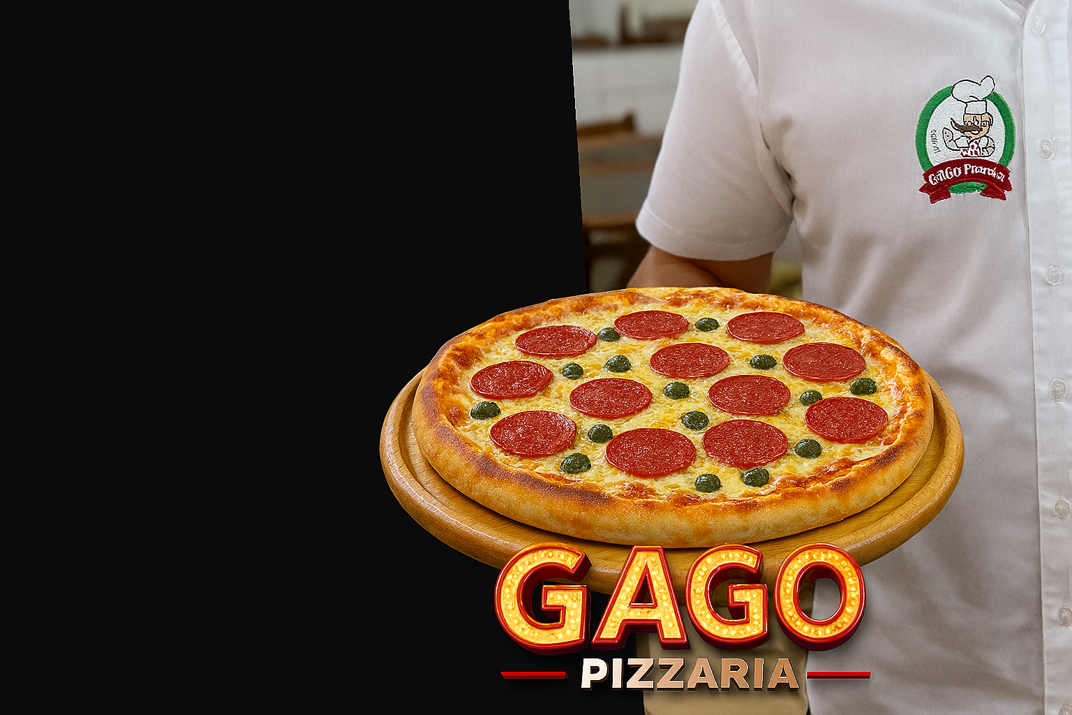 Fachada do Gago Pizzaria em Osasco – SP.